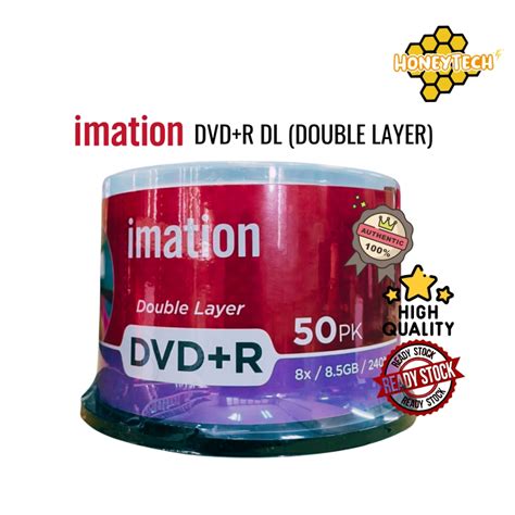 100 Pack Imation DVD+R DL Dual Layer 8X 8.5GB DVD Plus R .